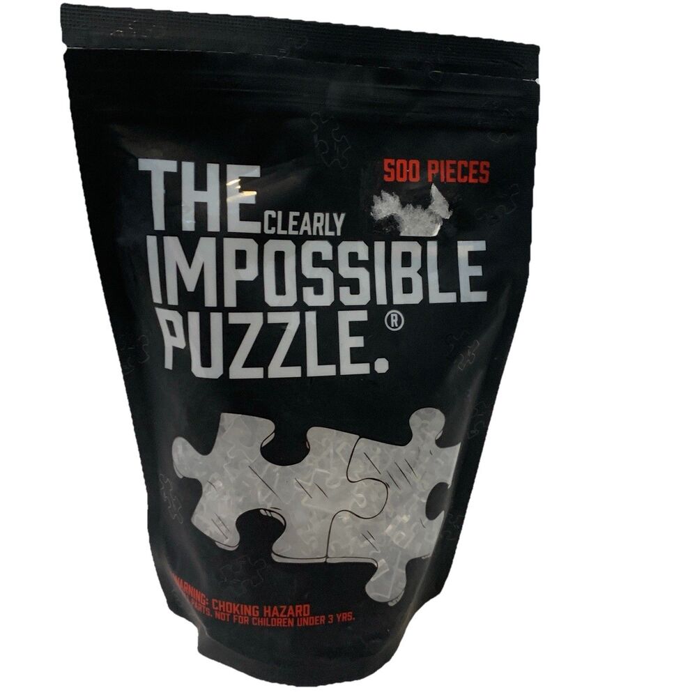 The Clearly Impossible Puzzle 500 Pieces Hard Puzzle for Adult Clear New